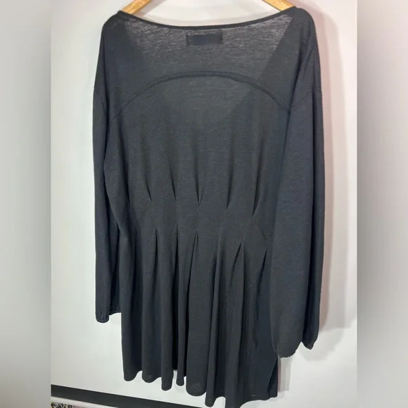 Free People Soft Black Long Sleeve Mini Dress - Picture 5 of 5